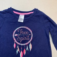 Load image into Gallery viewer, Girls Target, navy cotton long sleeve top, GUC, size 2,  