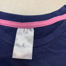 Load image into Gallery viewer, Girls Target, navy cotton long sleeve top, GUC, size 2,  