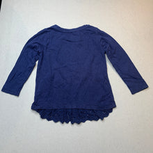 Load image into Gallery viewer, Girls Target, navy cotton long sleeve top, GUC, size 2,  