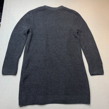 Load image into Gallery viewer, Girls Target, dark grey knitted long cardigan, L: 62cm, EUC, size 7,  