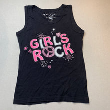 Load image into Gallery viewer, Girls Junior Zone, black cotton singlet / tank top, EUC, size 12,  