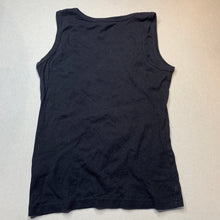 Load image into Gallery viewer, Girls Junior Zone, black cotton singlet / tank top, EUC, size 12,  