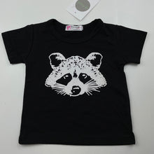 Load image into Gallery viewer, unisex Vogue Fashion, lightweight stretchy t-shirt / top, racoon, NEW, size 00,  