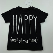 Load image into Gallery viewer, unisex Milk Threads, black lightweight t-shirt / top, NEW, size 00,  