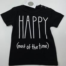 Load image into Gallery viewer, unisex Milk Threads, black lightweight t-shirt / top, NEW, size 1,  