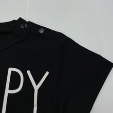 Load image into Gallery viewer, unisex Milk Threads, black lightweight t-shirt / top, NEW, size 1,  