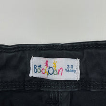 Load image into Gallery viewer, Boys Bach Pan, grey stretch cotton casual pants, adjustable, Inside leg: 32cm, GUC, size 2-3,  