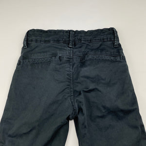 Boys Bach Pan, grey stretch cotton casual pants, adjustable, Inside leg: 32cm, GUC, size 2-3,  