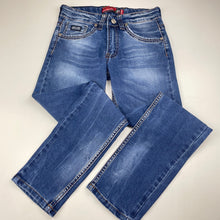 Load image into Gallery viewer, Boys LA TUTTI, slim fit stretch denim jeans, adjustable, Inside leg: 64.5cm, GUC, size 10,  