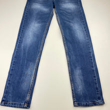 Load image into Gallery viewer, Boys LA TUTTI, slim fit stretch denim jeans, adjustable, Inside leg: 64.5cm, GUC, size 10,  