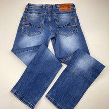 Load image into Gallery viewer, Boys LA TUTTI, slim fit stretch denim jeans, adjustable, Inside leg: 64.5cm, GUC, size 10,  