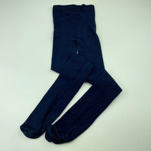 Load image into Gallery viewer, Girls navy, stretchy stockings, GUC, size 10-12,  