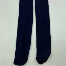 Load image into Gallery viewer, Girls navy, stretchy stockings, GUC, size 10-12,  