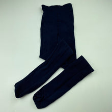 Load image into Gallery viewer, Girls navy, stretchy stockings, EUC, size 10-12,  