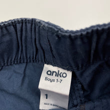 Load image into Gallery viewer, Boys Anko, lightweight cotton pants, elasticated, Inside leg: 26cm, FUC, size 1,  