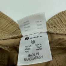 Load image into Gallery viewer, Boys B Collection, cotton casual pants, elasticated, Inside leg: 75.5cm, EUC, size 16,  