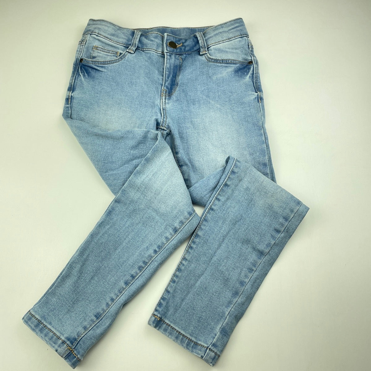 Anko, blue stretch denim jeans, adjustable, Inside leg: 52.5cm