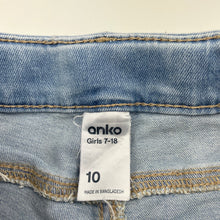 Load image into Gallery viewer, Girls Anko, blue stretch denim jeans, adjustable, Inside leg: 52.5cm, EUC, size 10,  