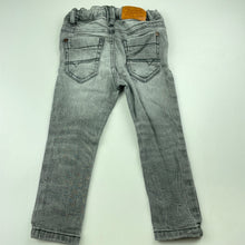 Load image into Gallery viewer, Boys Next, grey stretch denim jeans, adjustable, Inside leg: 32cm, GUC, size 1,  