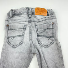 Load image into Gallery viewer, Boys Next, grey stretch denim jeans, adjustable, Inside leg: 32cm, GUC, size 1,  