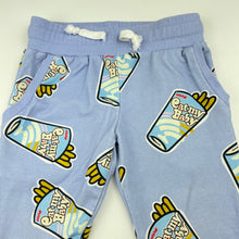 Load image into Gallery viewer, unisex Eat My Baby, lightweight stretchy track pants, elasticated, Inside leg: 33cm, GUC, size 1,  