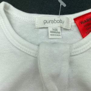 unisex purebaby, 0.5 Tog organic cotton sleeping bag, L: 71cm, EUC, size 0000-000,  