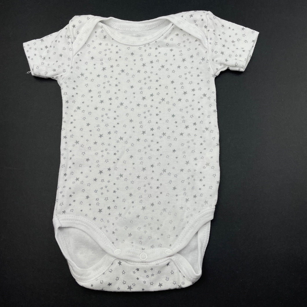 unisex Cadet Rousselle, cotton bodysuit / romper, GUC, size 000,  