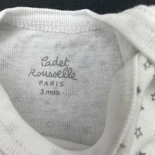 Load image into Gallery viewer, unisex Cadet Rousselle, cotton bodysuit / romper, GUC, size 000,  