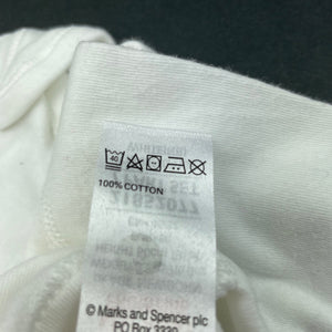 unisex M&S, soft cotton bodysuit / romper, GUC, size 0000,  