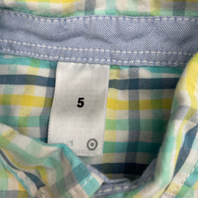 Load image into Gallery viewer, Boys Target, lightweight cotton short sleeve shirt, GUC, size 5,  