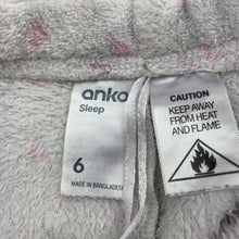 Load image into Gallery viewer, Girls Anko, fleece winter pyjama pants / bottoms, FUC, size 6,  