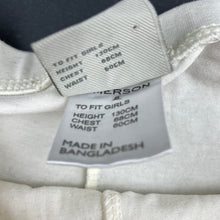 Load image into Gallery viewer, Girls Emerson, cream cropped leggings, Inside leg: 33cm, GUC, size 8,  