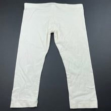 Load image into Gallery viewer, Girls Emerson, cream cropped leggings, Inside leg: 33cm, GUC, size 8,  
