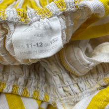 Load image into Gallery viewer, Girls Zara, yellow &amp; white stripe casual summer dress, GUC, size 11-12, L: 72cm