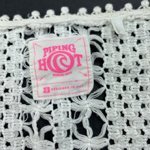 Load image into Gallery viewer, Girls Piping Hot, floral crochet waistcoat / top, GUC, size 9,  