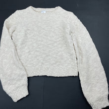 Load image into Gallery viewer, Girls Target, metallic knit sweater / jumper, L: 35cm, GUC, size 8,  