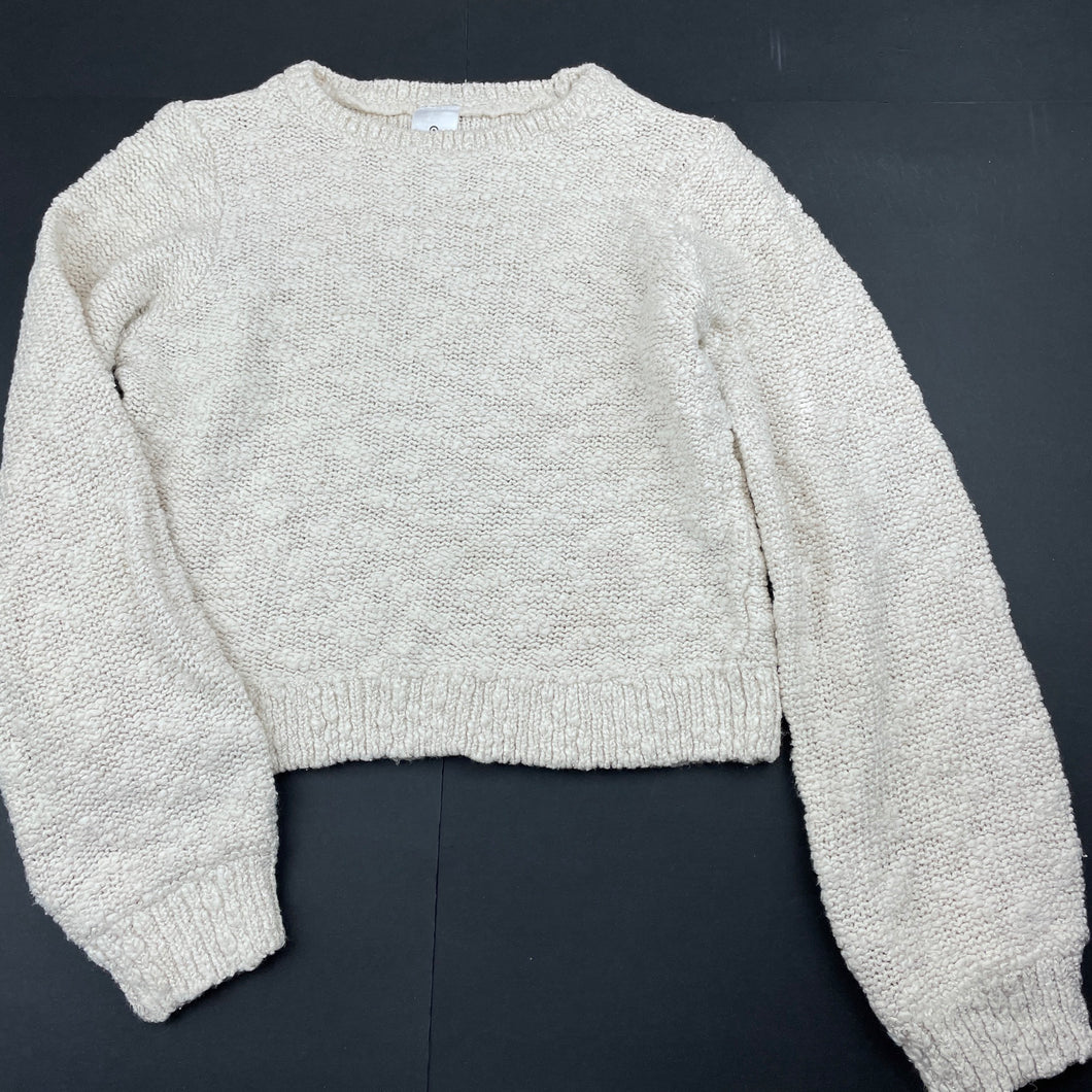 Girls Target, metallic knit sweater / jumper, L: 35cm, GUC, size 8,  