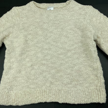 Load image into Gallery viewer, Girls Target, metallic knit sweater / jumper, L: 35cm, GUC, size 8,  