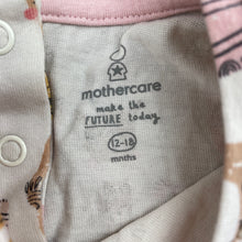 Load image into Gallery viewer, Girls Mothercare, cotton casual dress, jungle animals, GUC, size 1, L: 43cm