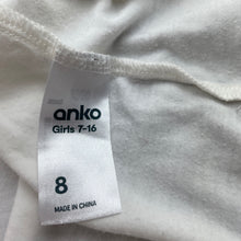 Load image into Gallery viewer, Girls Anko, soft feel stretchy t-shirt / top, FUC, size 8,  