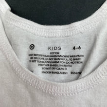 Load image into Gallery viewer, Girls Target, white cotton singlet top, EUC, size 4-6,  