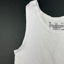 Load image into Gallery viewer, Girls Target, white cotton singlet top, EUC, size 4-6,  