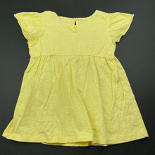 Load image into Gallery viewer, Girls Target, yellow cotton top, floral lace detail, EUC, size 6,  