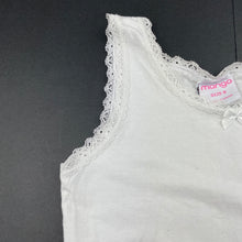 Load image into Gallery viewer, Girls Mango, white singlet top, FUC, size 6,  