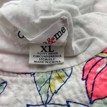 Load image into Gallery viewer, Girls Charlie &amp; Me, floral cotton bucket hat, GUC, size 12-14,  