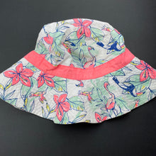 Load image into Gallery viewer, Girls Charlie &amp; Me, floral cotton bucket hat, GUC, size 12-14,  