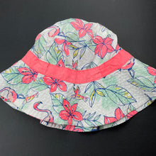 Load image into Gallery viewer, Girls Charlie &amp; Me, floral cotton bucket hat, GUC, size 12-14,  