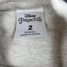 Load image into Gallery viewer, Girls Disney Princess, casual long sleeve dress, EUC, size 2, L: 45cm