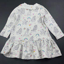 Load image into Gallery viewer, Girls Disney Princess, casual long sleeve dress, EUC, size 2, L: 45cm