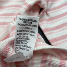 Load image into Gallery viewer, Girls Dymples, pink stripe organic cotton blend top, EUC, size 0,  